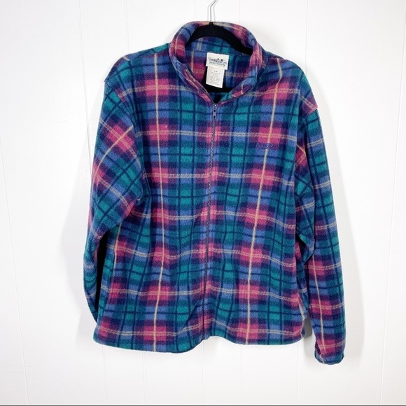 Northern Reflections Blue and Pink Plaid Long Sleeve Shacket Small - Picture 1 of 7